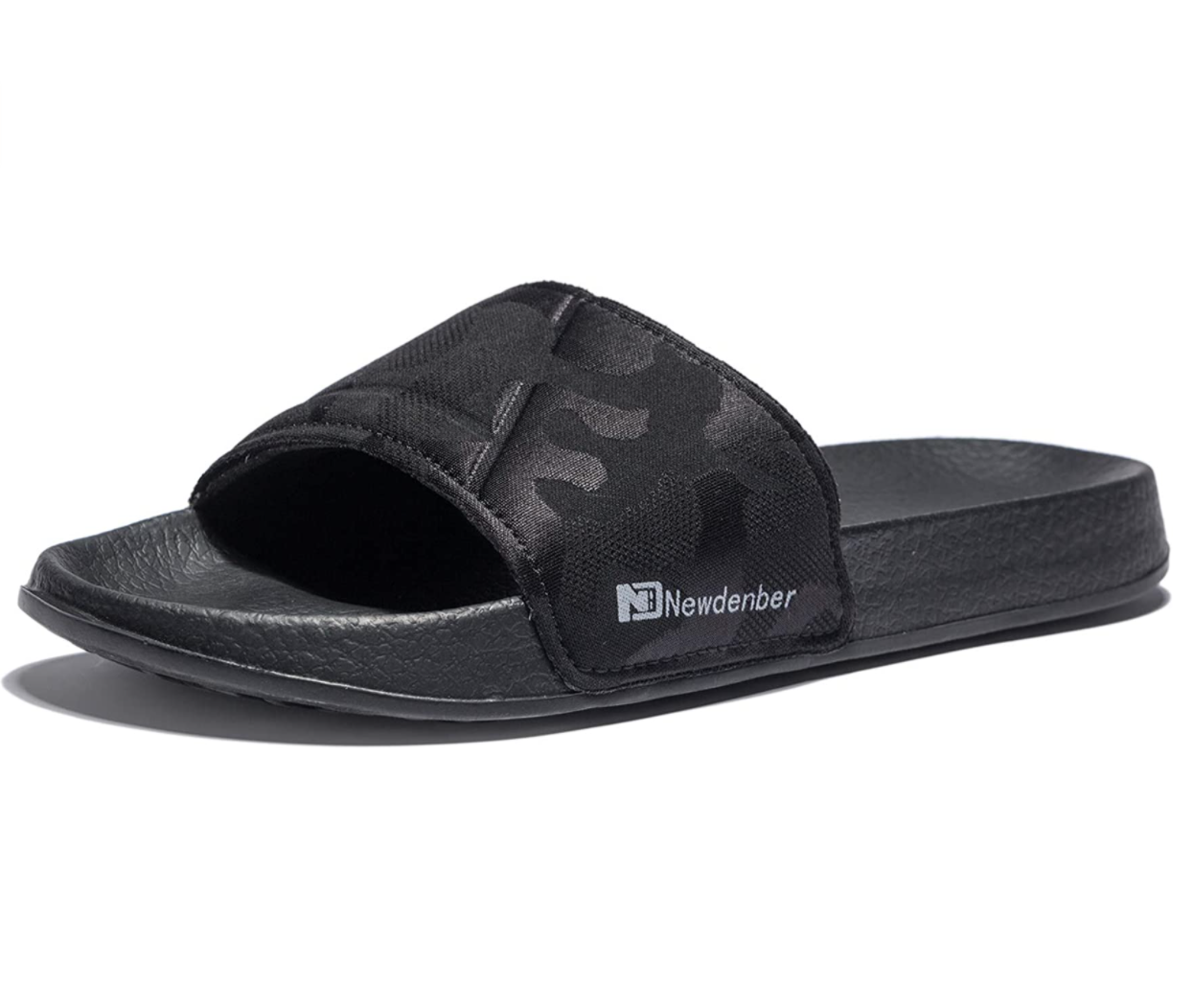 NewDenBer Adjustable Strap Cushioned Men’s Slide Sandals