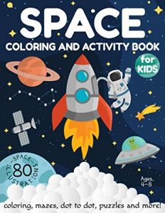 Activity Lab Space Coloring And Activity Book For 5-7 Year-Old Kids