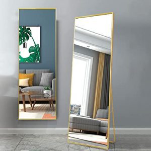 Beauty4U Full-Length Oversize Gold Frame Wall Mirror, 65 x 24-Inch