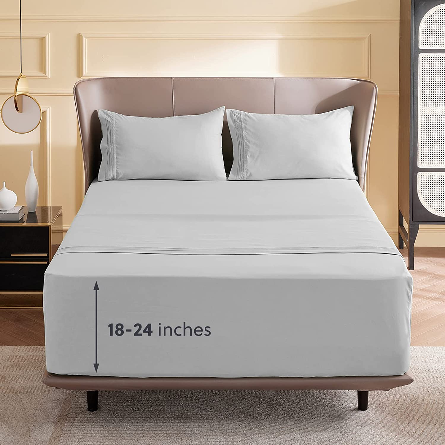 Bedsure Scotchguard Cooling Dorm Sheet Set, 3-Piece