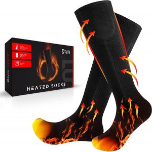 Black Squid 3-Setting Lithium-Ion Battery-Heated Socks