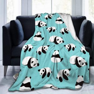 BLUBLU Wrinkle & Fade Resistant Panda Blanket