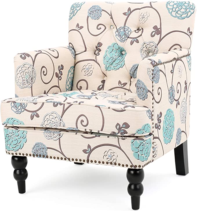 Christopher Knight Home Harrison Floral Club Lounge Accent Chair