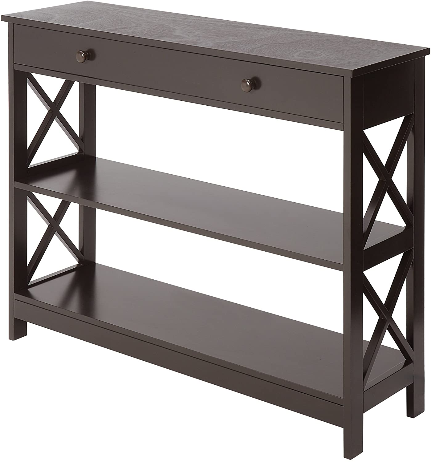 Convenience Concepts Oxford Pull-Out Drawer Console Table For Entryway