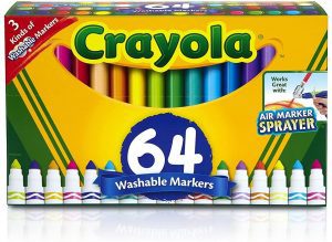 Crayola Broad Line Washable Marker Set, 64-Piece