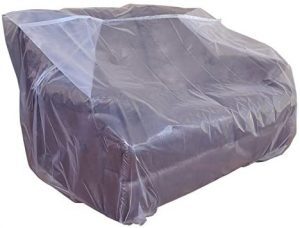 CRESNEL Thick Protective Clear Plastic Couch Furniture Cover