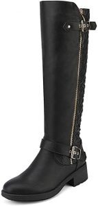DREAM PAIRS Knee High Wide-Calf Boots For Women