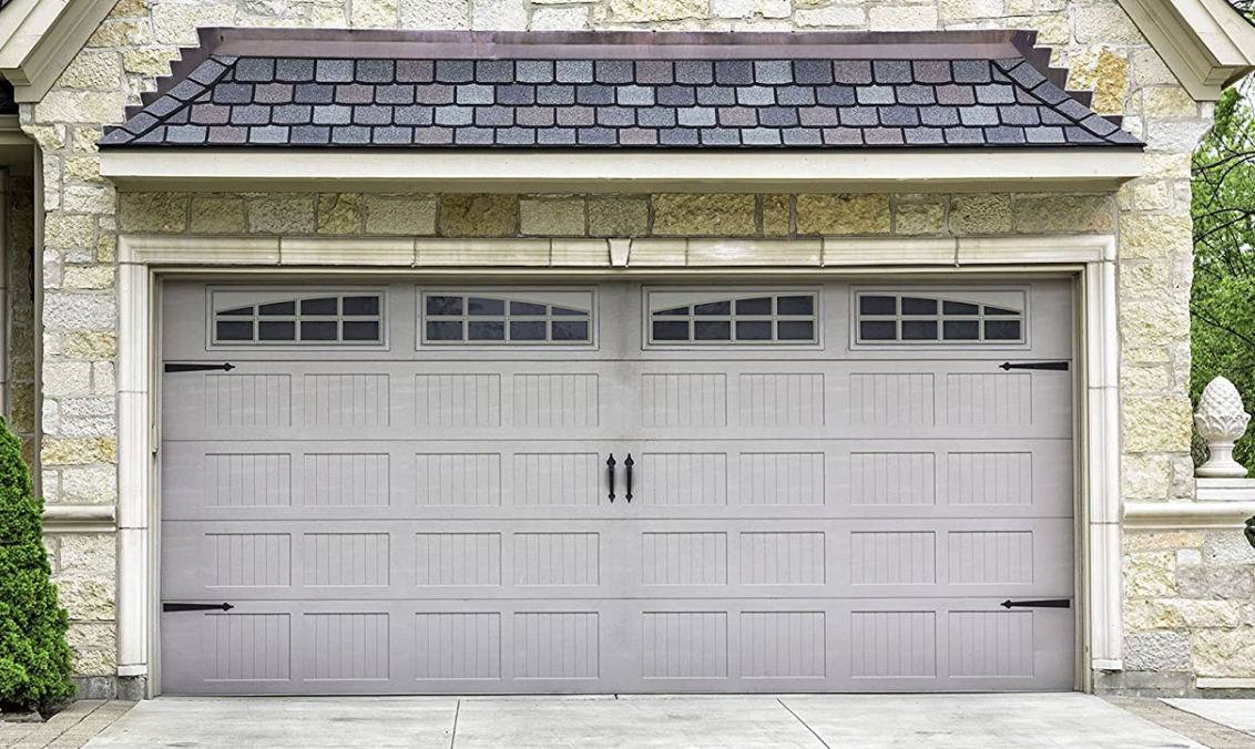 Magnetic accents on garage door