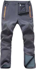 Gash Hao Zipper-Bottom Stretchy Waist Ski Pants
