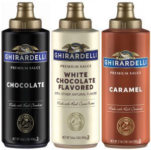 Ghirardelli Chocolate & Caramel Sauce Dessert Toppings, 3-Count