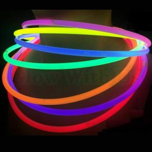 Glow With Us Long-Lasting Non-Toxic Glow In The Dark Necklace, 100-Pack