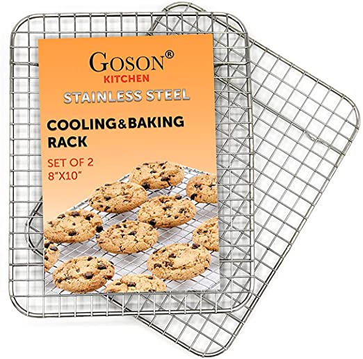 Goson Dishwasher Safe Roasting Rack, 2-Pack