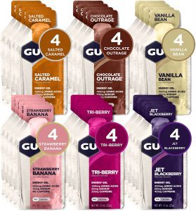 GU Energy Assorted Flavors Gluten Free Energy Gels, 24-Count