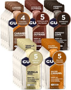 GU Energy Assorted Indulgent Flavors Vegan Energy Gels, 24-Count