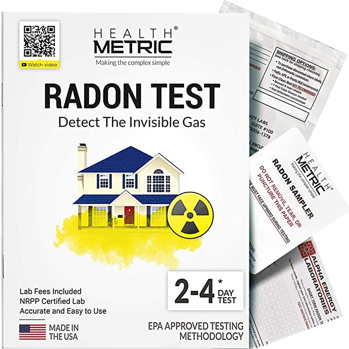 Health Metric NRPP-Certified Free Lab Radon Detector