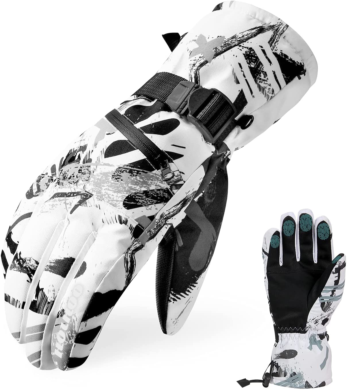 impuls Ontwijken Ja HOIHOO Touch Screen With Zipper Pocket Waterproof Snowboarding Gloves