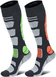 Hromec Knee-High Merino Wool Ski Socks, 2-Pack