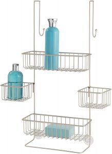 iDesign Over The Door Shower Caddy With Hooks