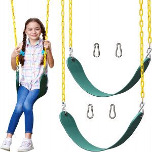Jungle Gym Kingdom Plastic Swing Seat & Chains Swing Accessories, 2-Pack