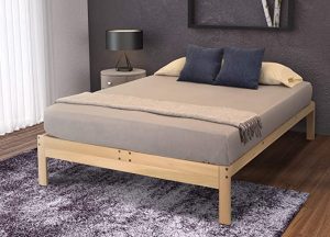 KD Frames Nomad Customizable Light Wood Extra-Long Twin Bed