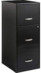 Lorell SOHO Smooth Glide Suspension Filing Cabinet, 3-Drawer
