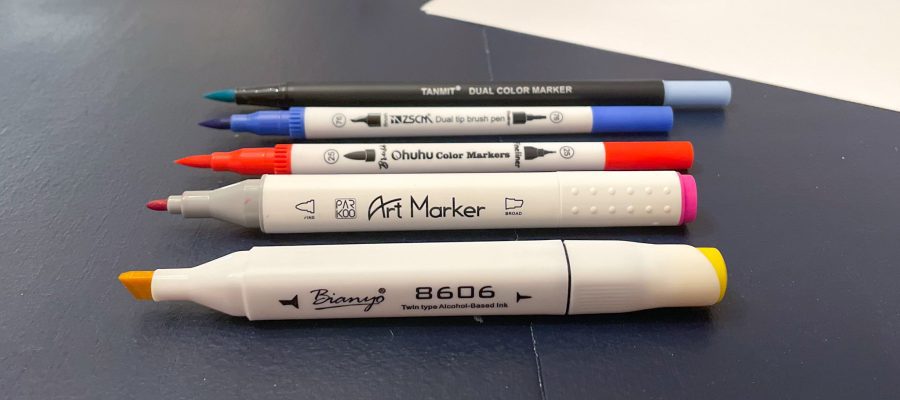 5 markers