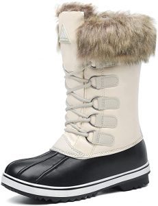 Mishansha Duck Boot-Style Waterproof Snow Boots for Women