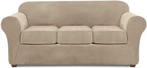 NORTHERN BROTHERS Plush Velvet Furniture Cover