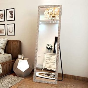 OGCAU Mosaic Style Frame Oversize Wall Mirror, 65 x 22-Inch