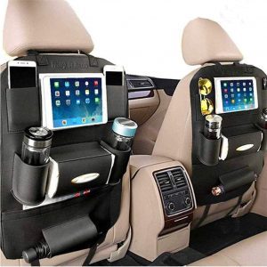 PALMOO PU Leather Organizer Back Seat Car Cup Holder