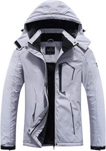 Pooluly Adjustable Cuffs Windproof Ski Jacket