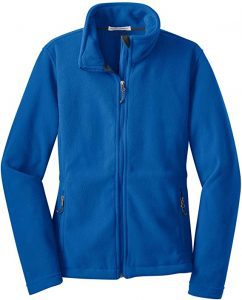 Port Authority Polyester Twill-Taped Neck Fleece Jacket