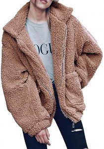PRETTYGARDEN Faux Fur Sherpa Jacket For Teen Girls
