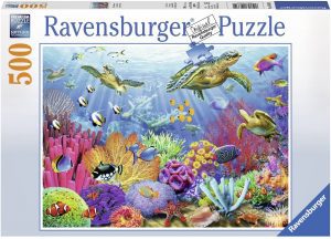 Ravensburger Ocean Habitat & Animals 500-Piece Puzzle For Adults