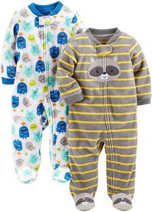 Simple Joys by Carter’s Warm Zippered Baby Boy Sleepers, 2-Pack
