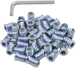 Sprite Science Alloy Steel Threaded Inserts, 40-Count