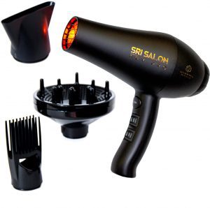 SRI Salon Dry Pro 3 Heat Settings Infrared Hair Dryer