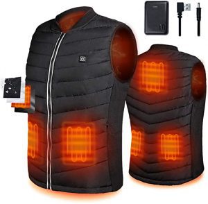 Srivb 5-Zone Lightweight Rechargable Heated Vest