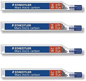 STAEDTLER Mars Micro Black Latex-Free 0.5mm Pencil Lead, 48-Piece