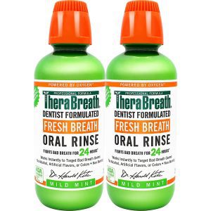 TheraBreath Fresh Breath Alcohol-Free Oral Rinse, 2-Pack