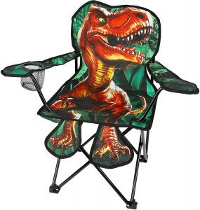 Toy To Enjoy Mesh Cup Holder Foldable Dinosaur Chair