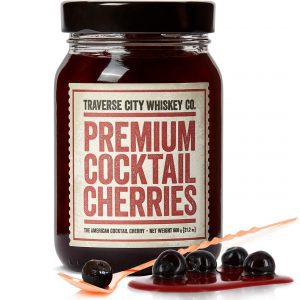 Traverse City Whiskey Co. Stemless Garnish Cherries Dessert Topping