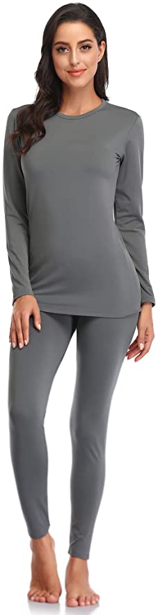 WEERTI Fleece-Lined Top & Bottom Thermal Underwear Set