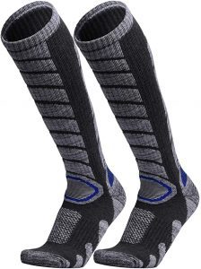 WEIERYA Outdoor Performance Ski Socks, 2-Pack