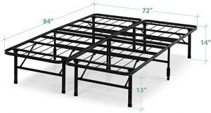 Zinus SmartBase Steel & Storage California King Bed Frame