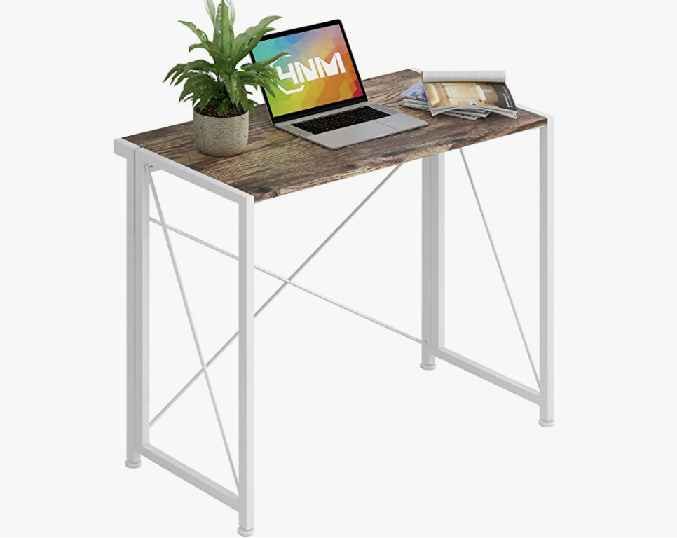 4NM Space-Saving & No-Assembly Small Desk, 31.5-Inch