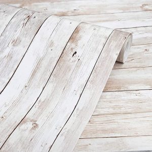 Abyssaly Wood-Grain Texture Self-Adhesive Wallpaper