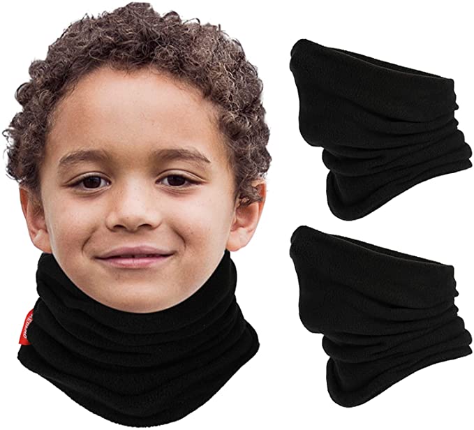 Aegend Stretchy Toddler Mask & Scarf, 2-Pack