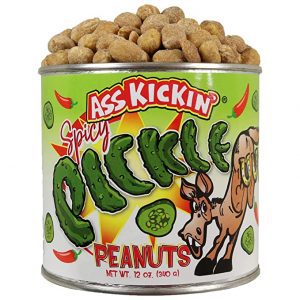 ASS KICKIN’ Crunchy & Hot Pickle Nuts, 12-Ounce