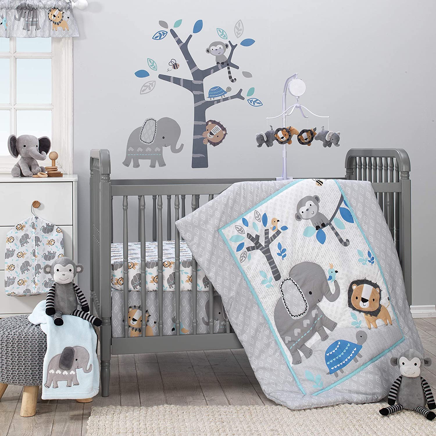 Bedtime Originals Machine Washable Crib Comforter Set For Boys, 3-Piece